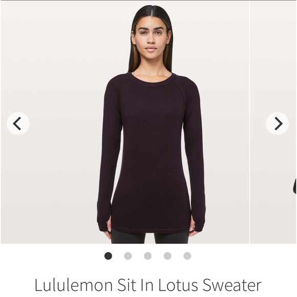 #115-LULULEMON- Sit In Lotus Sweater - Picture 1 of 5